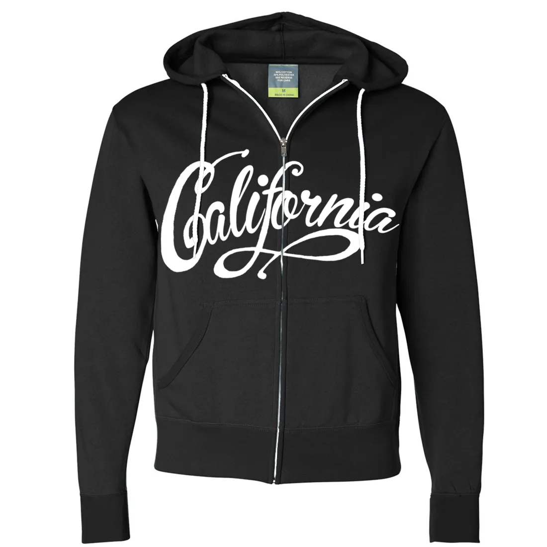 California Beach Script Zip-Up Hoodie