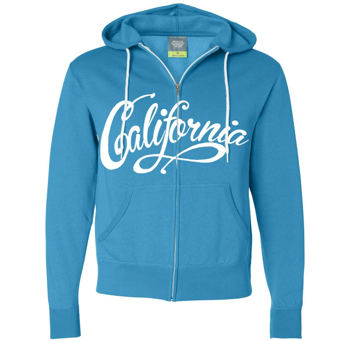 California Beach Script Zip-Up Hoodie