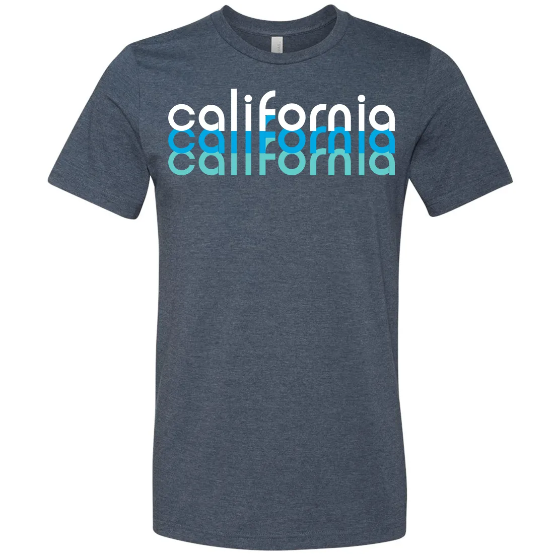 California Cool Stacked Asst Colors Mens Lightweight Fitted T-Shirt/tee