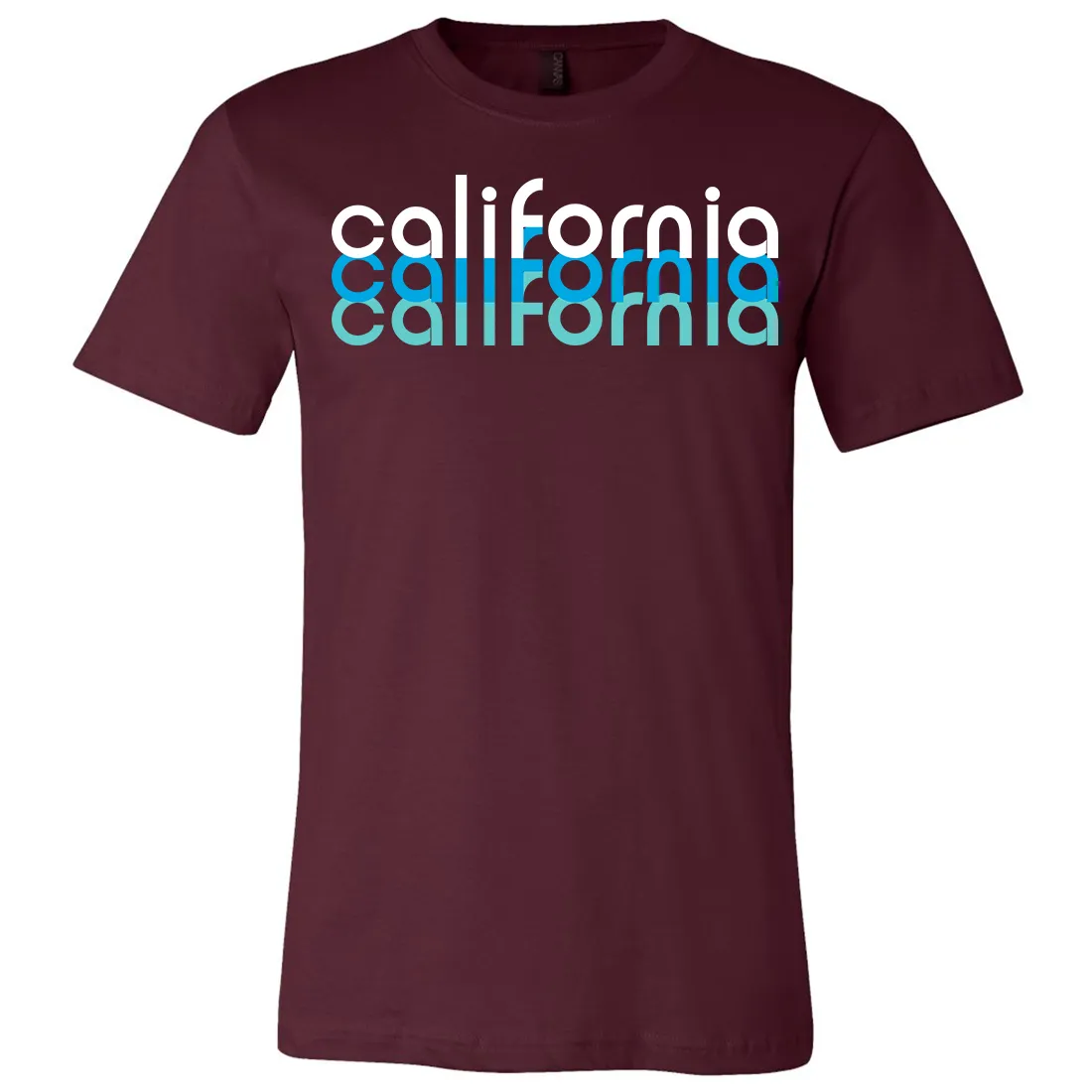 California Cool Stacked Asst Colors Mens Lightweight Fitted T-Shirt/tee