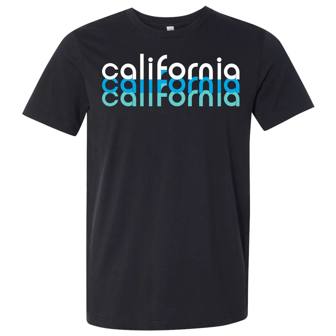 California Cool Stacked Asst Colors Mens Lightweight Fitted T-Shirt/tee