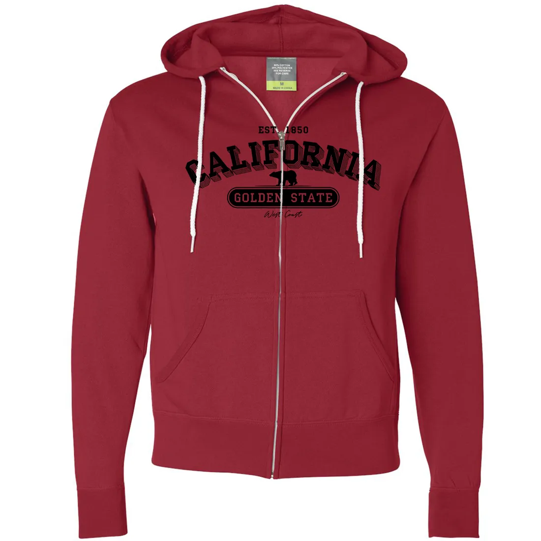 California Golden State 1850 Zip-Up Hoodie