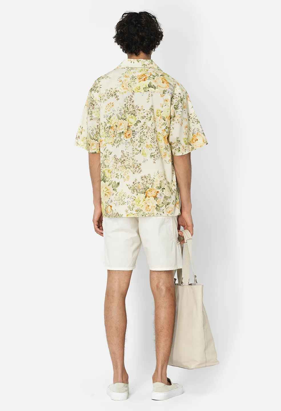 Camp Shirt / Beige Tuscan Floral