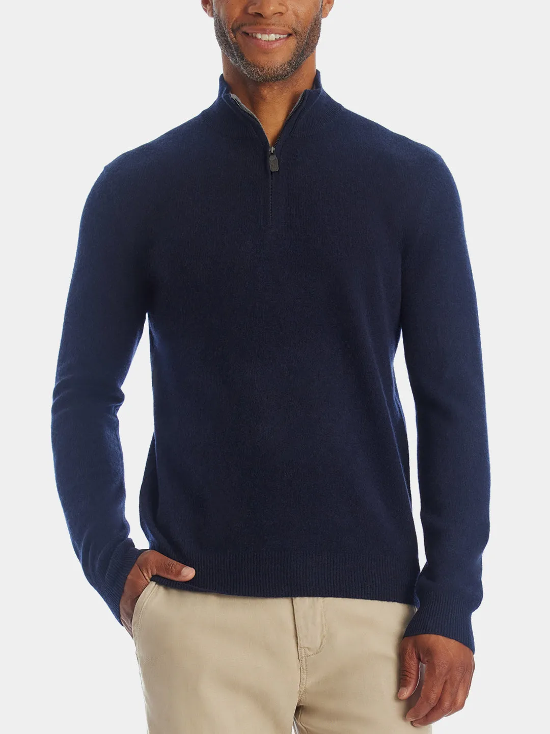 Cashmere Quarter Zip Sweater