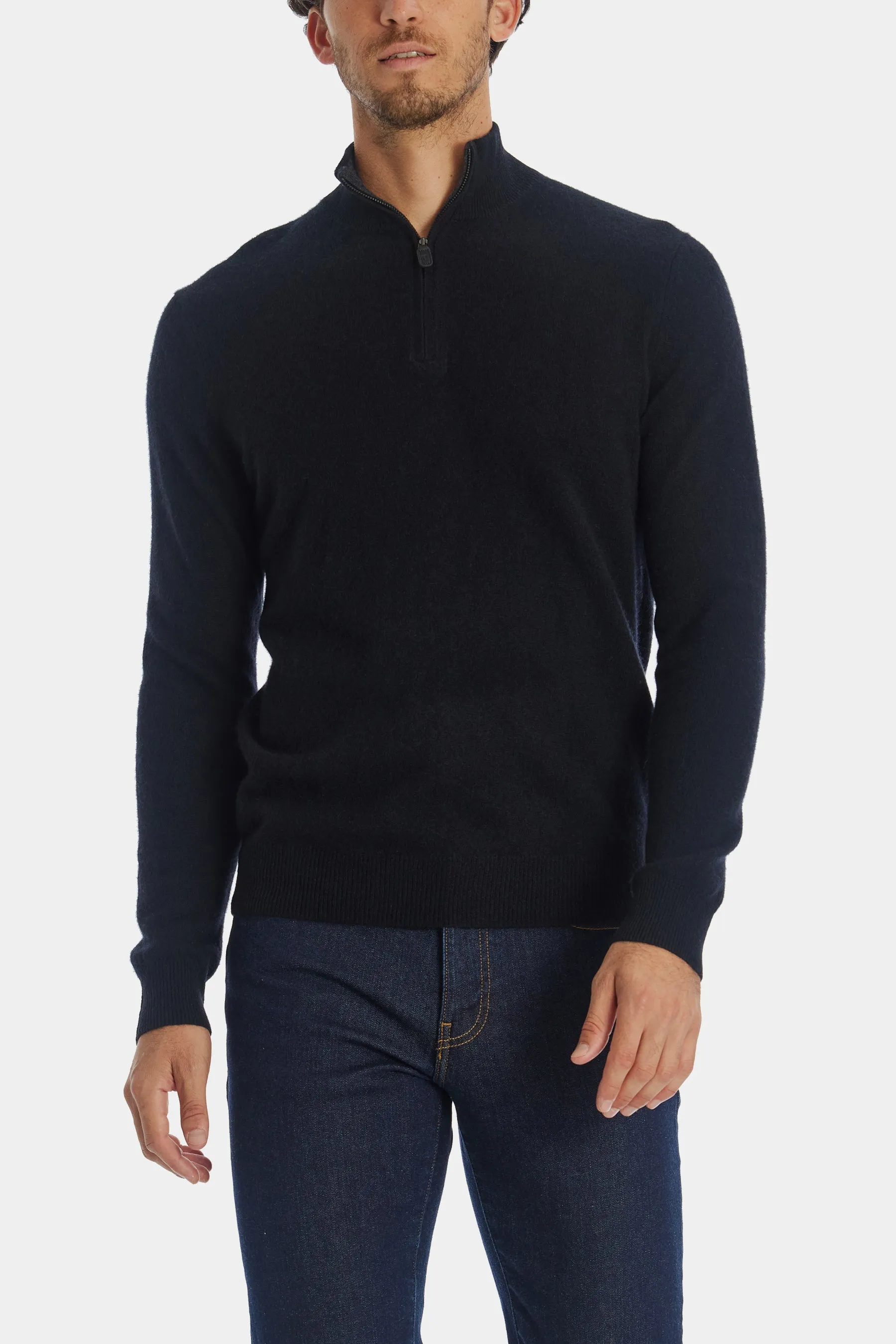 Cashmere Quarter Zip Sweater