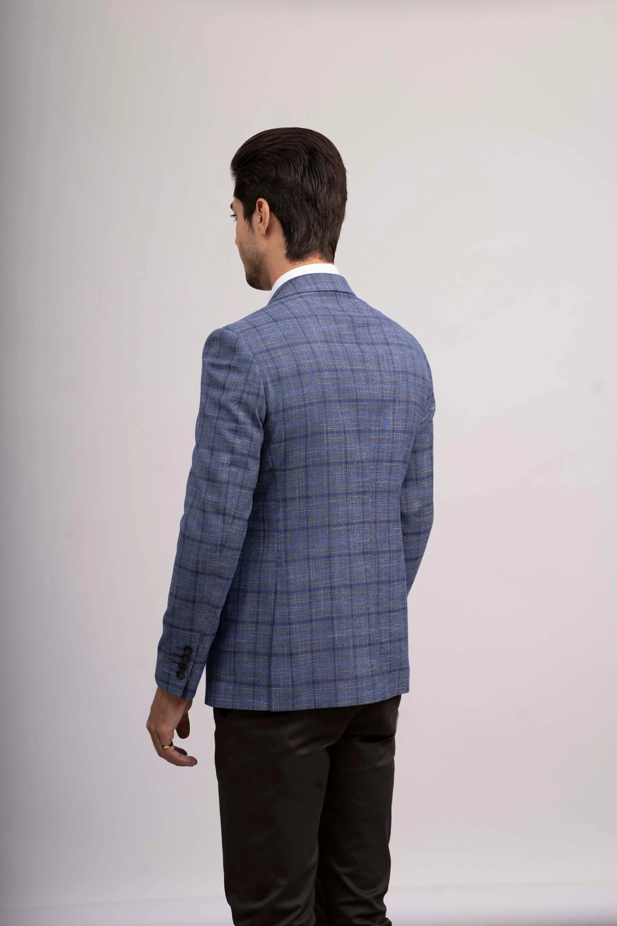 CASUAL COAT SLIM FIT BLUE