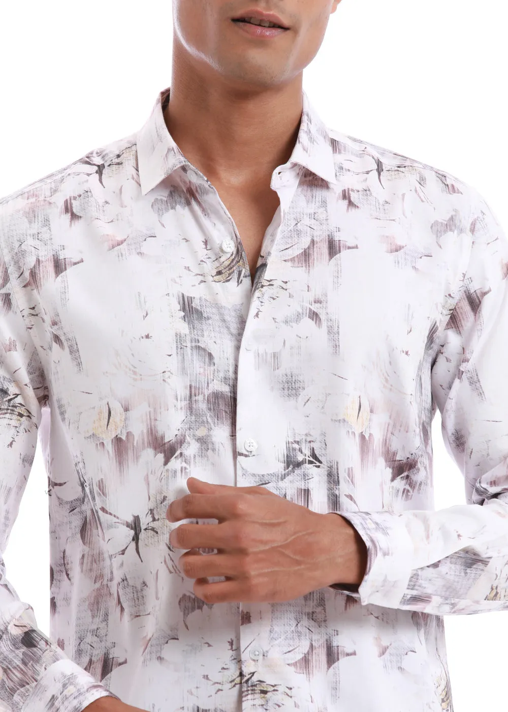 Chaos Flower Printed Shirt