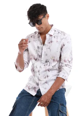 Chaos Flower Printed Shirt