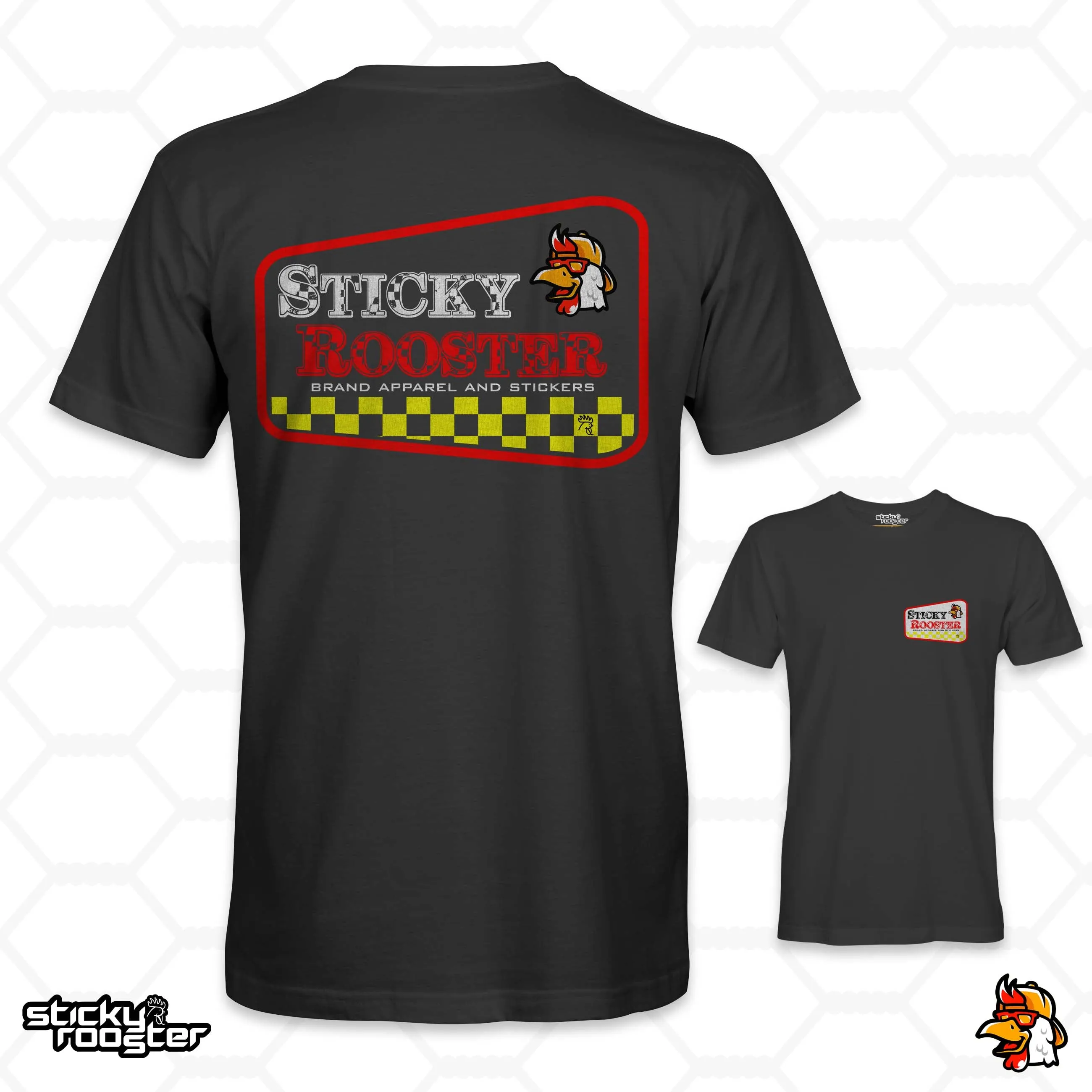 Checkerboard StickyRooster shirt