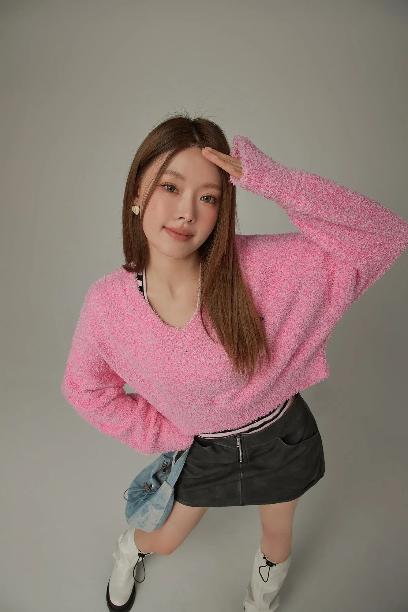 Cherry Crop Knit Sweater