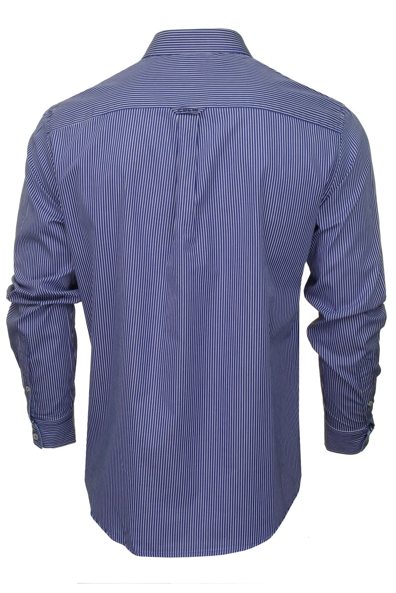 Crew Clothing Mens Stripe Poplin Shirt 'Classic Micro Stripes' Long Sleeved