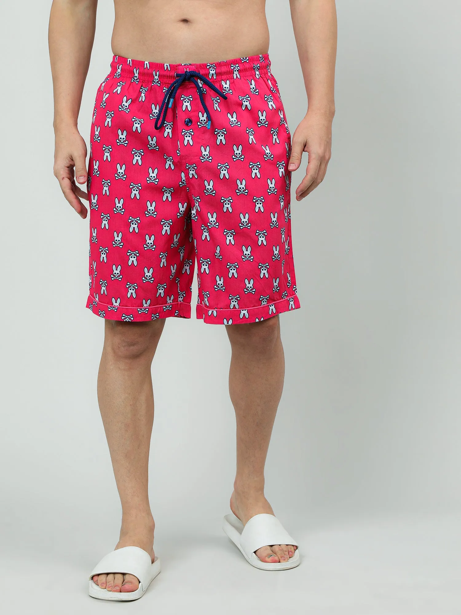 Dark Pink Comfort Cotton Shorts