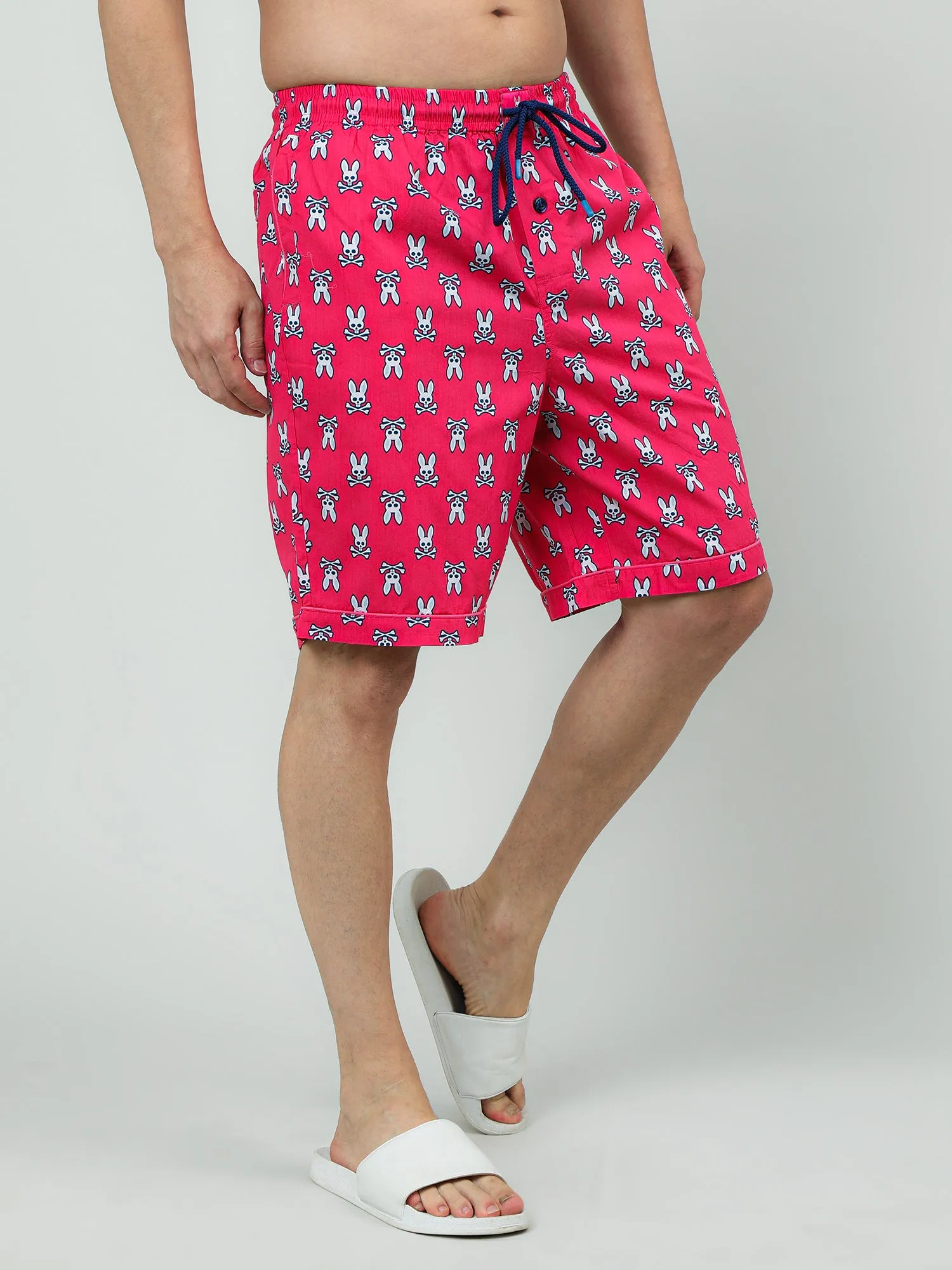 Dark Pink Comfort Cotton Shorts