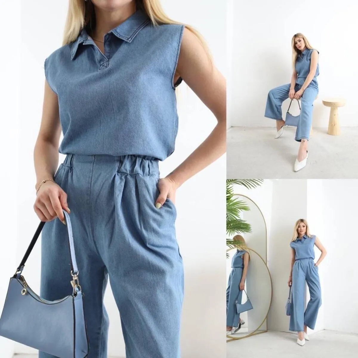 Denim Elegance: Versatile and Comfortable Formal Denim Set