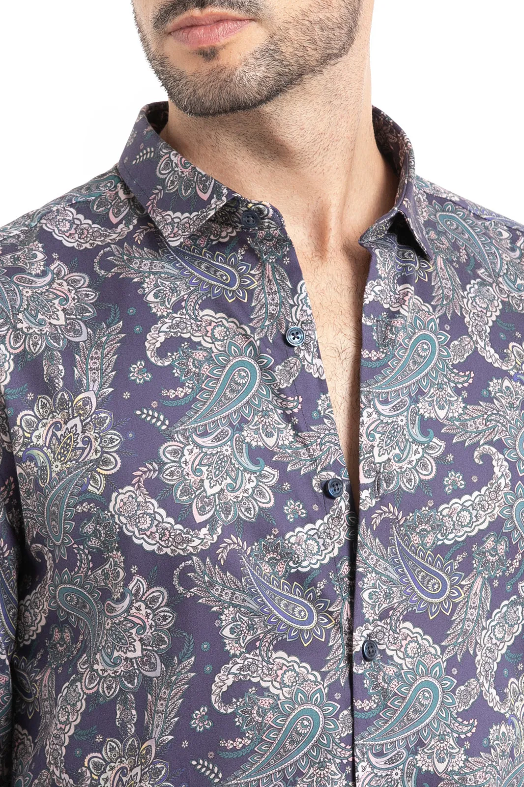 Digitalis Paisley Printed Shirt