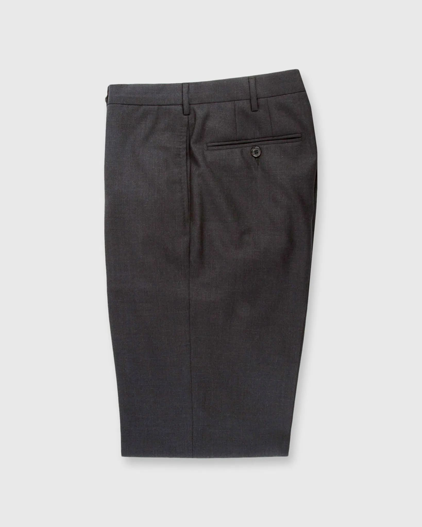 Dress Trouser in Charcoal Lightweight Twill