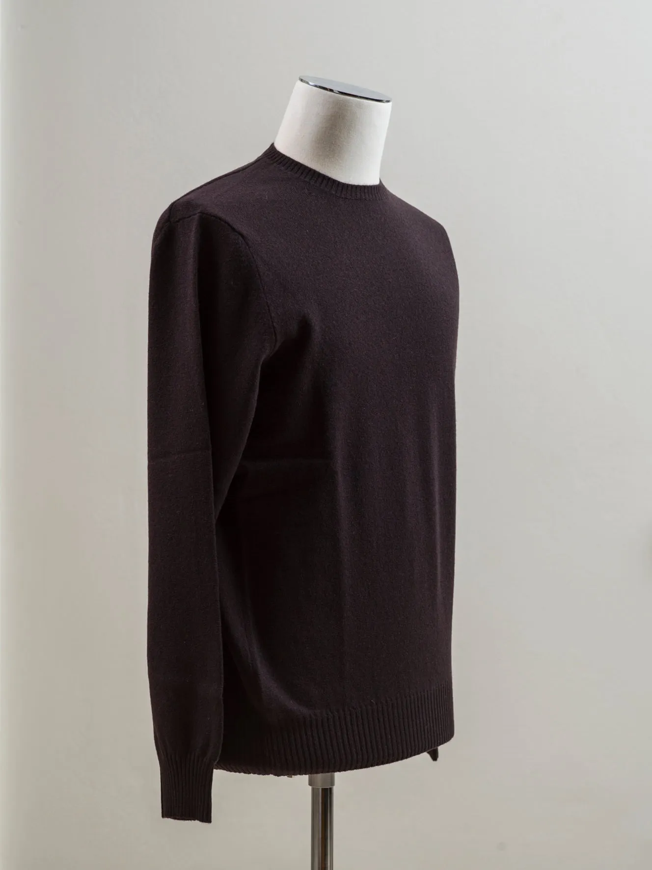 Drumohr Cashmere Crew Neck / Dark Brown