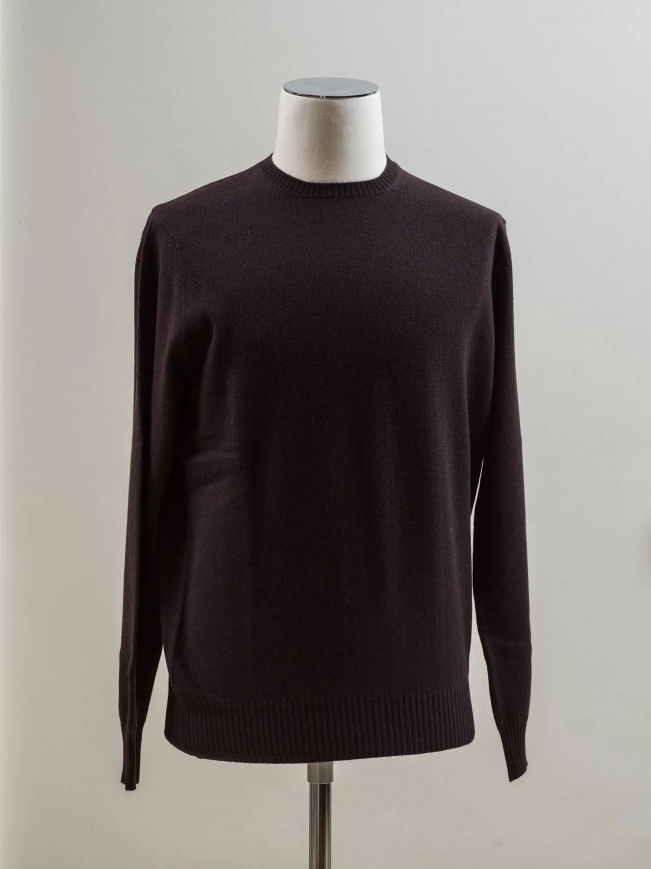 Drumohr Cashmere Crew Neck / Dark Brown