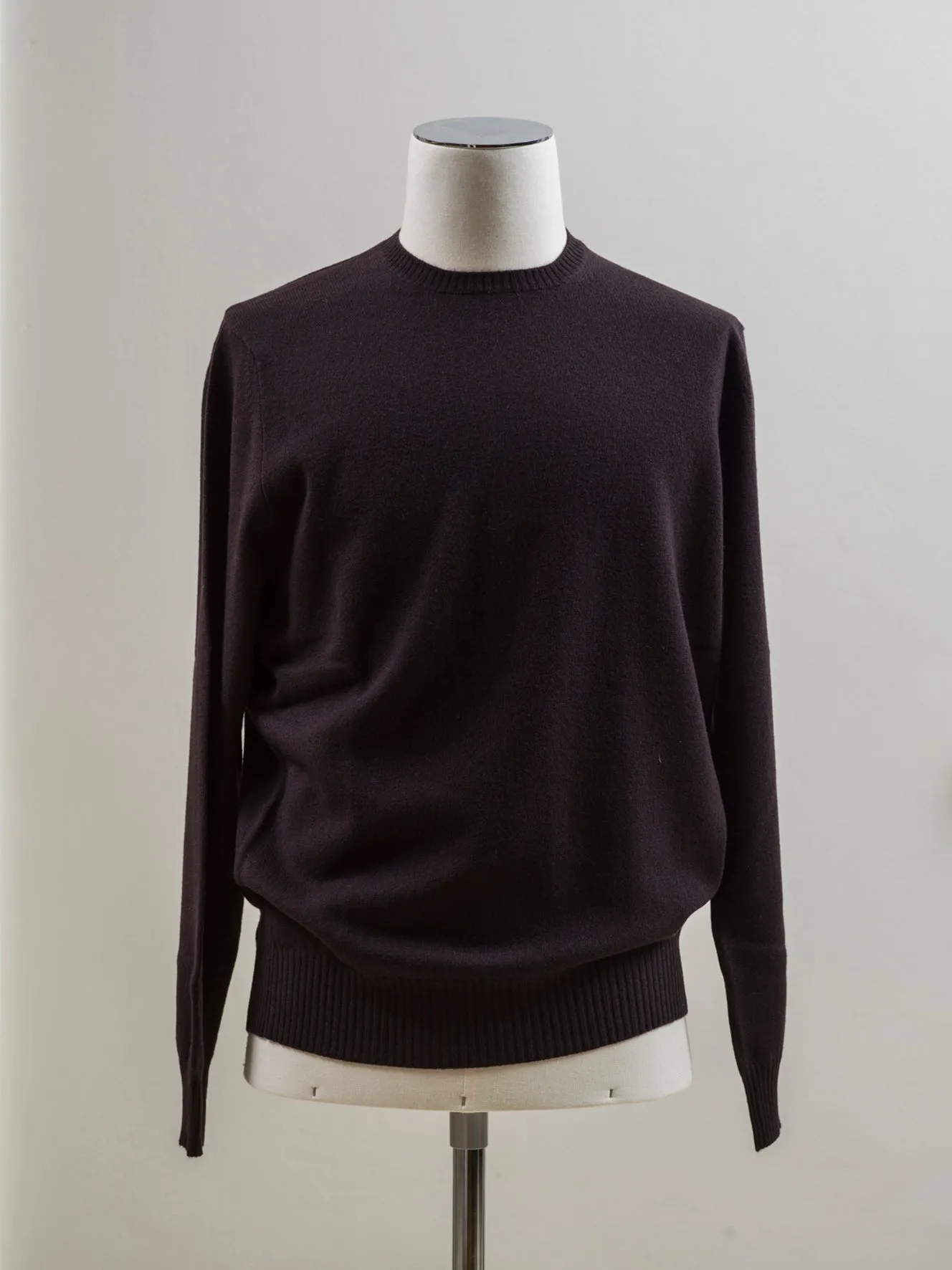 Drumohr Cashmere Crew Neck / Dark Brown