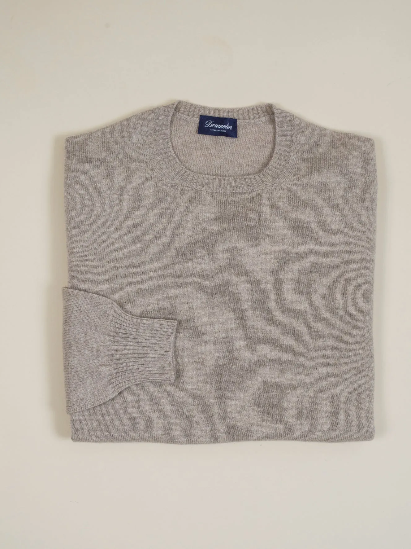 Drumohr Cashmere Crew Neck / Sand