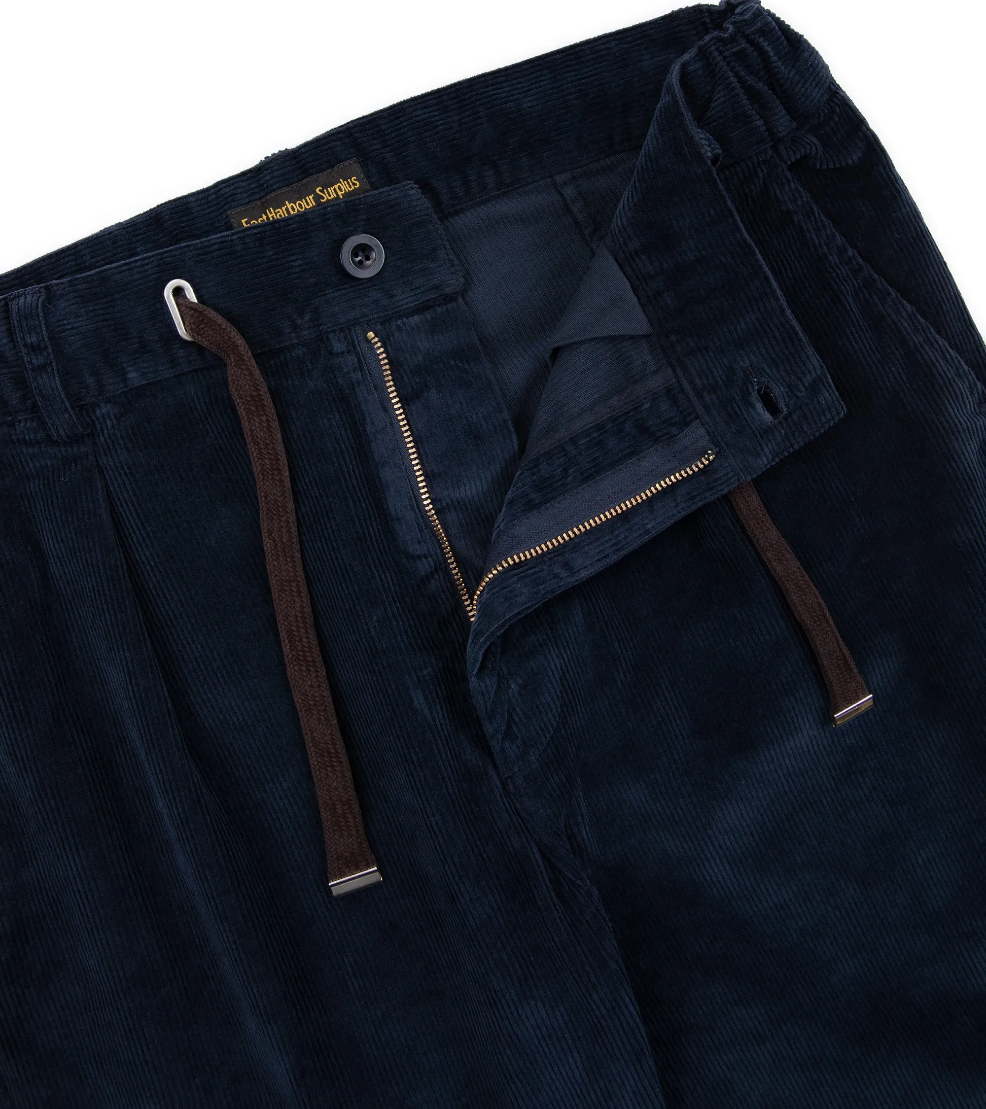 East Harbour Surplus Oxnard Washed Corduroy Easy Trousers: Navy