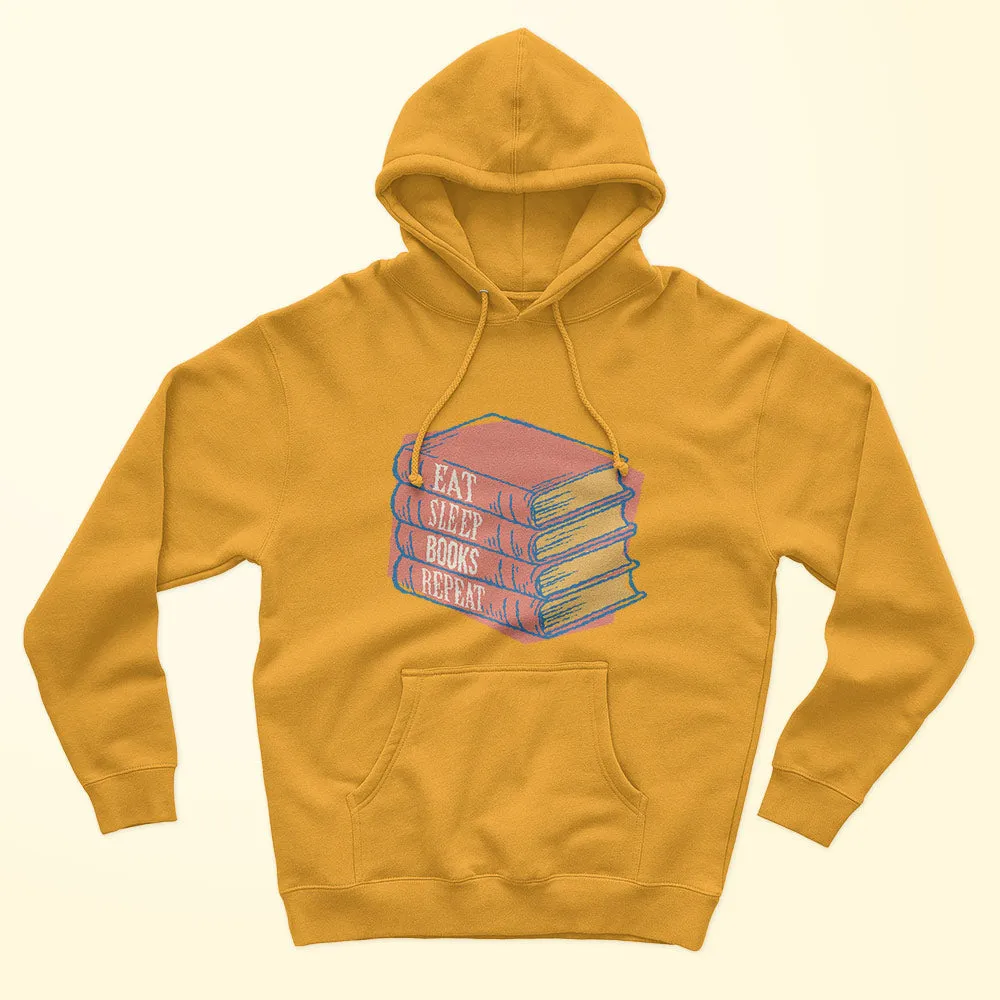 Eat Sleep Book Repeat Unisex Hoodie