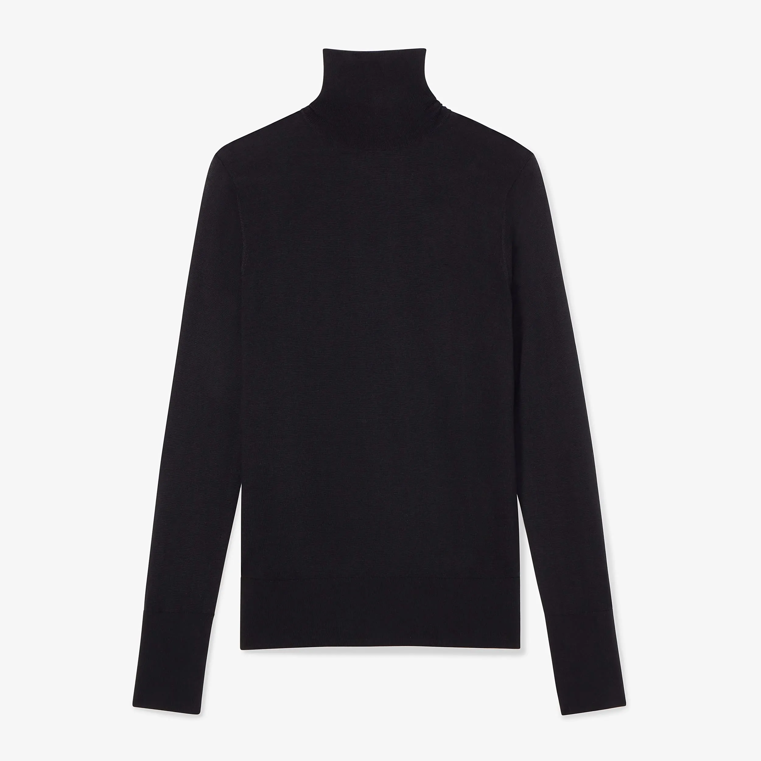 Elizabeth Turtleneck - Silk Jersey :: Black