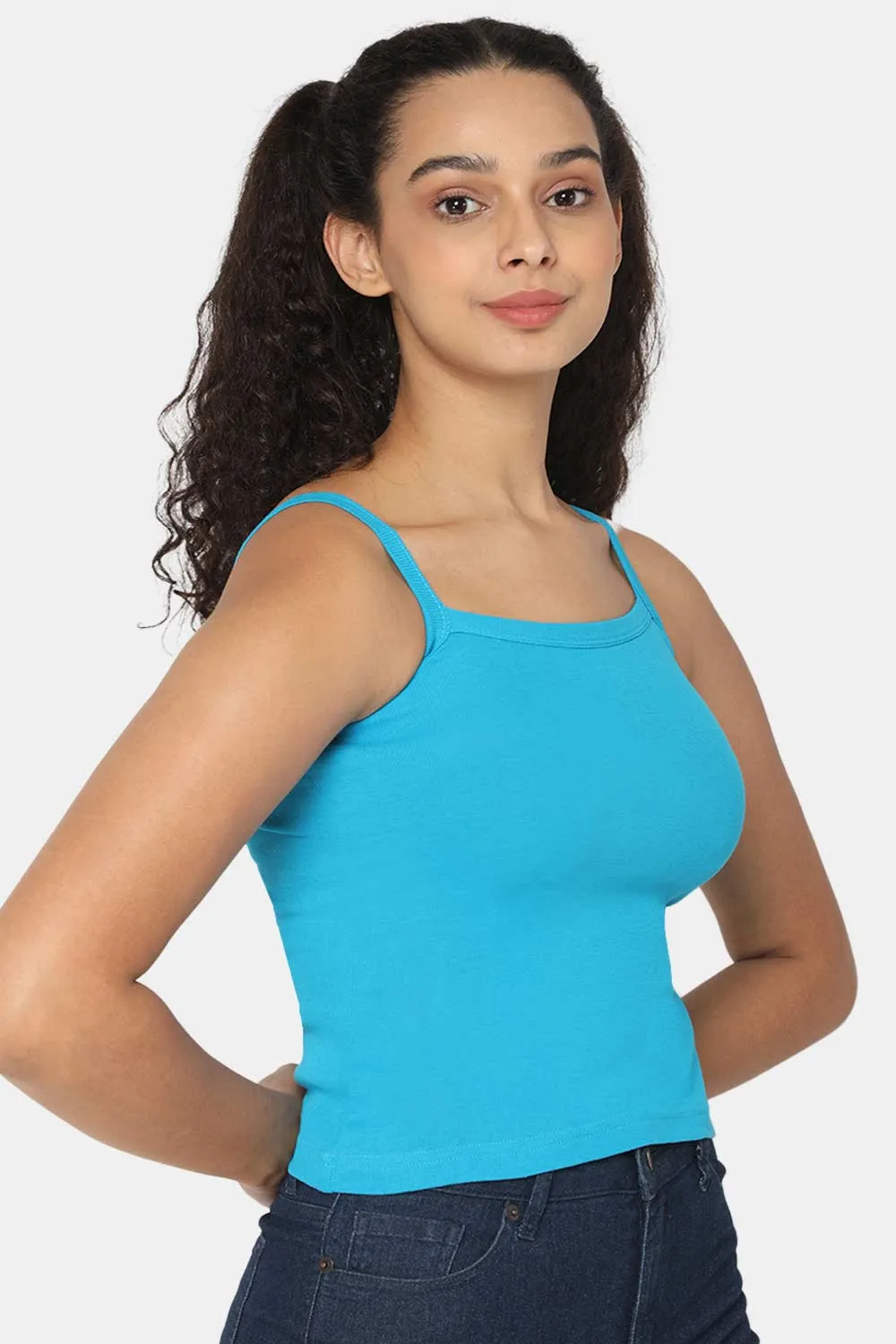 Full Coverage Non-Padded 100% Cotton Intimacy Slip Camisole - IN01