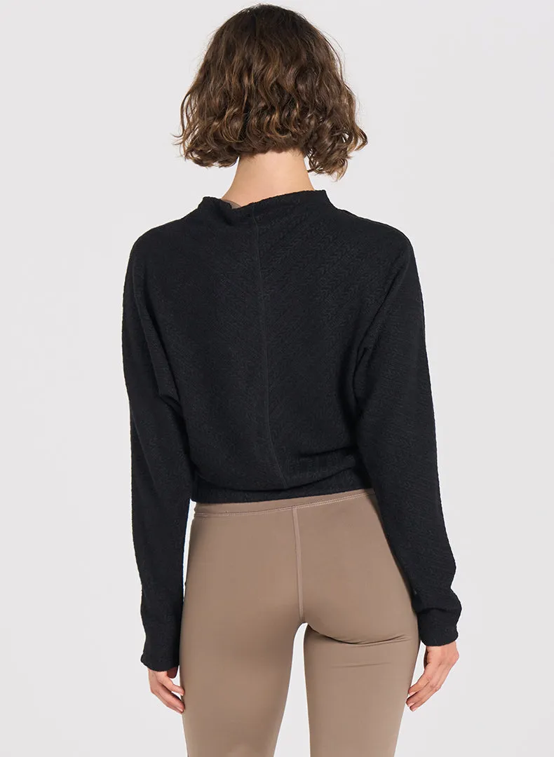 Funnel Neck Dolman Sweater