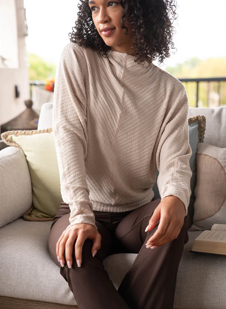 Funnel Neck Dolman Sweater