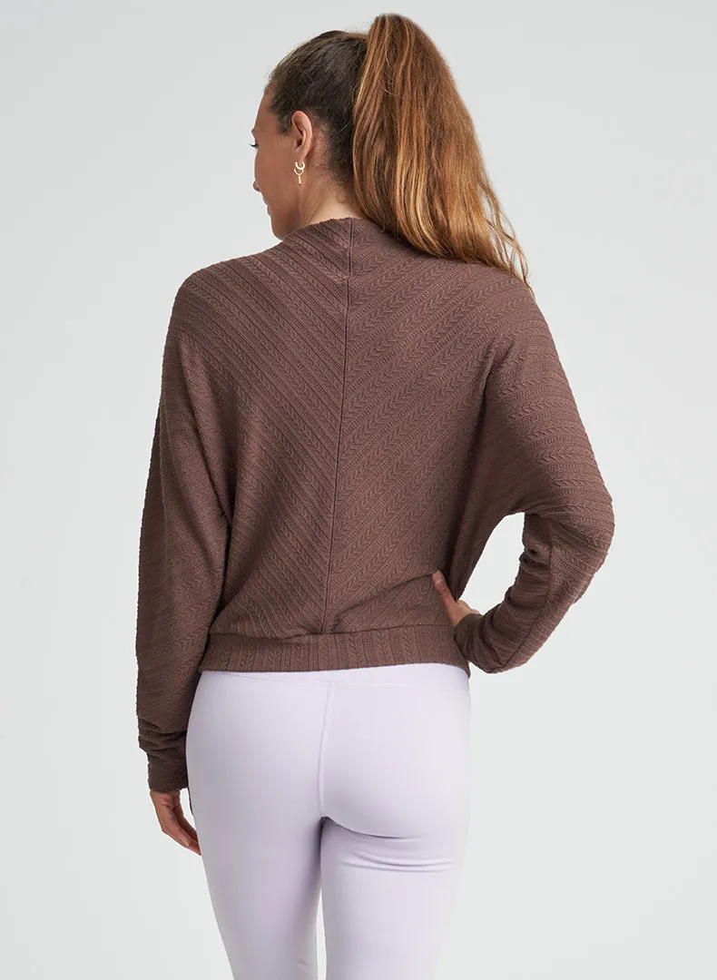 Funnel Neck Dolman Sweater