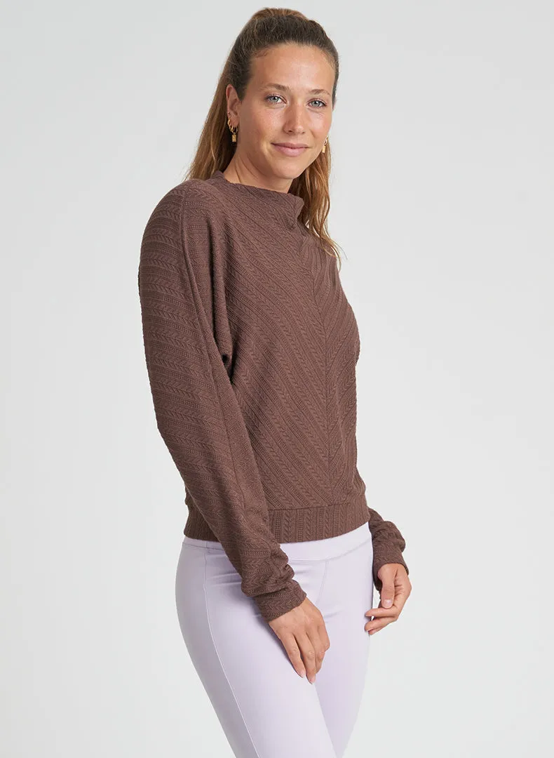 Funnel Neck Dolman Sweater