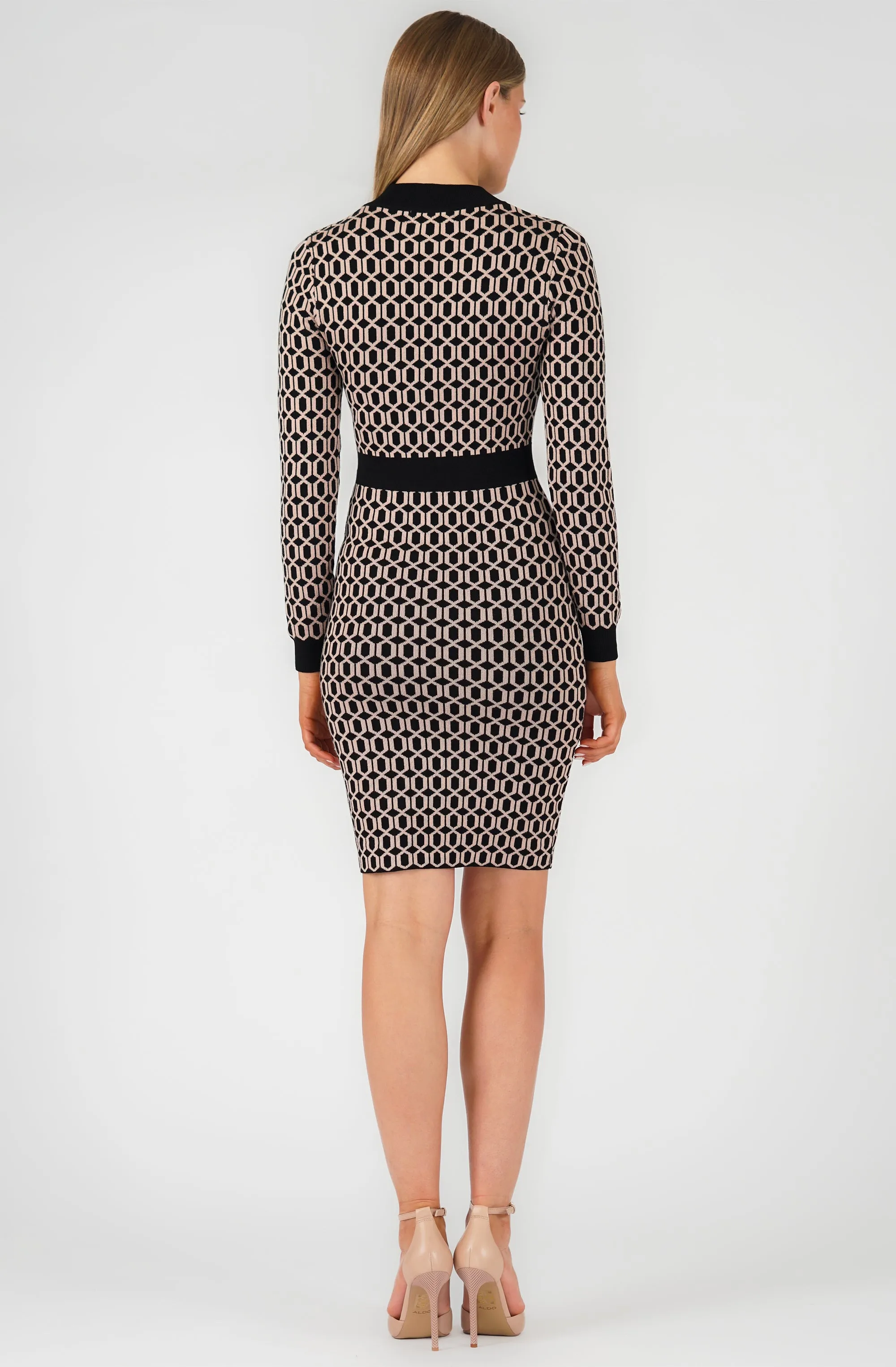 Geometric Knit Dress