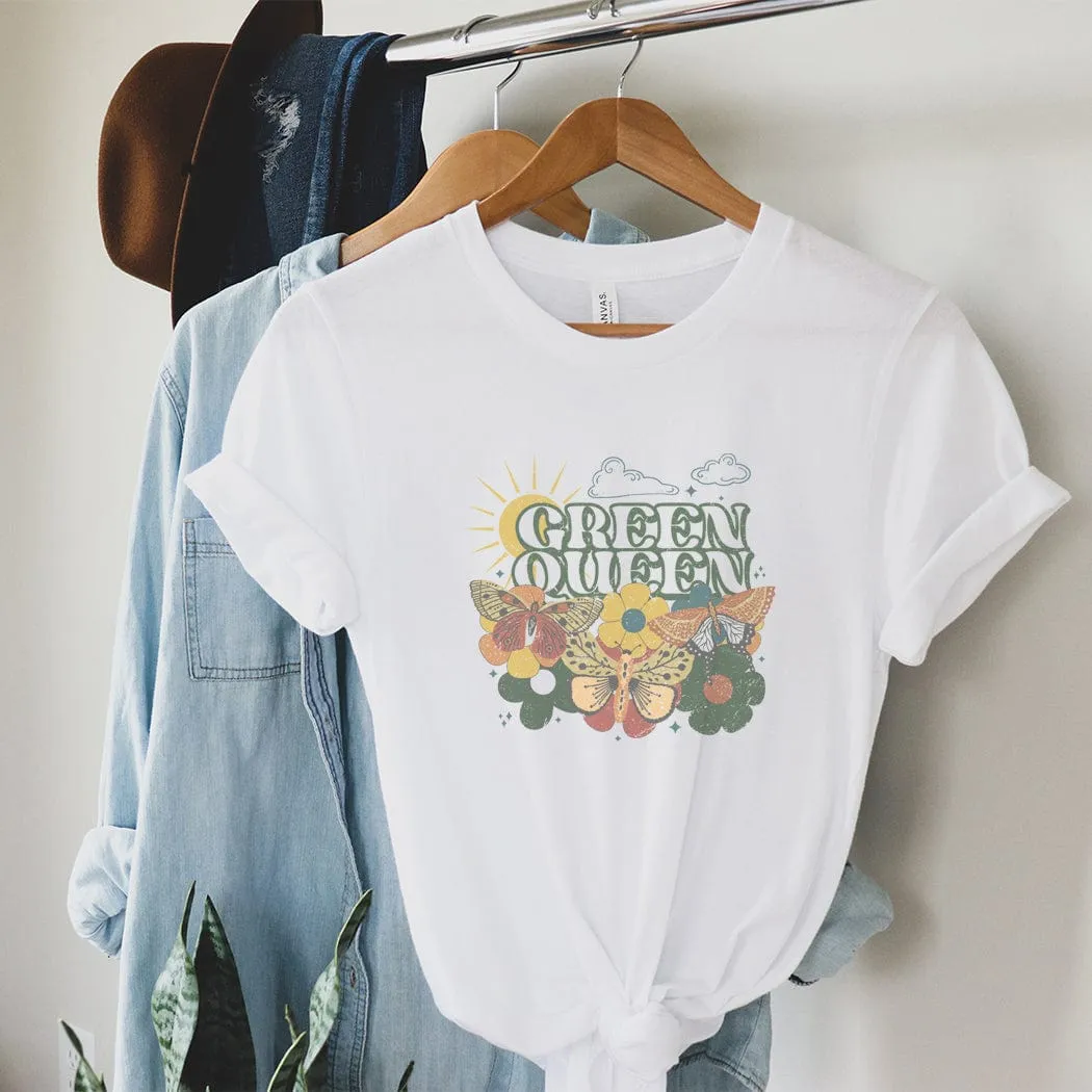 Green Queen Spring Graphic T-Shirt - SP132