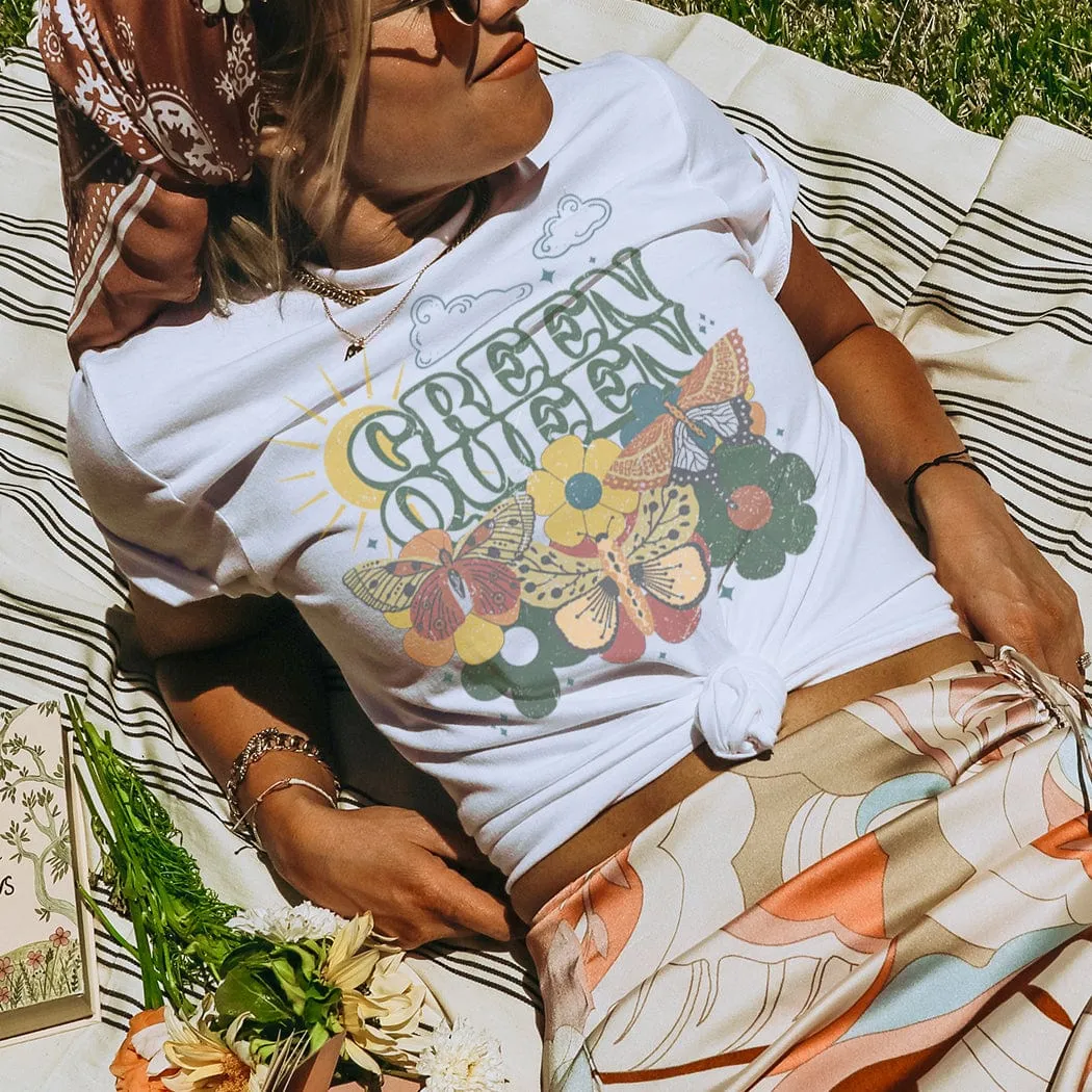 Green Queen Spring Graphic T-Shirt - SP132