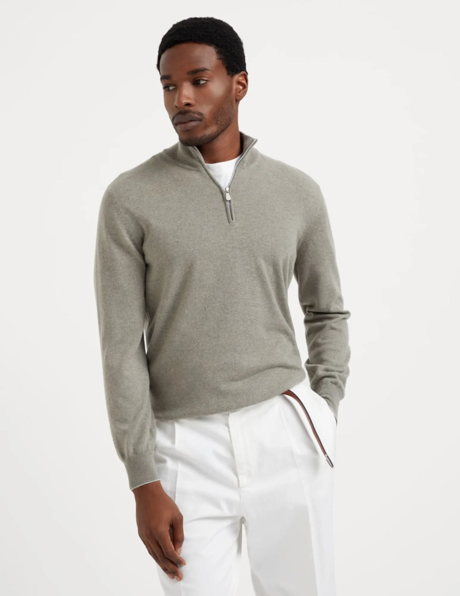 Half-Zip Sweater | Olive