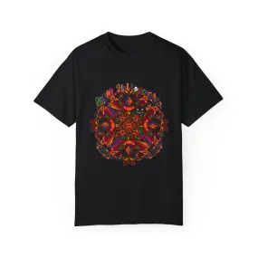 Handmade Pumpkin Mandala Design Tee