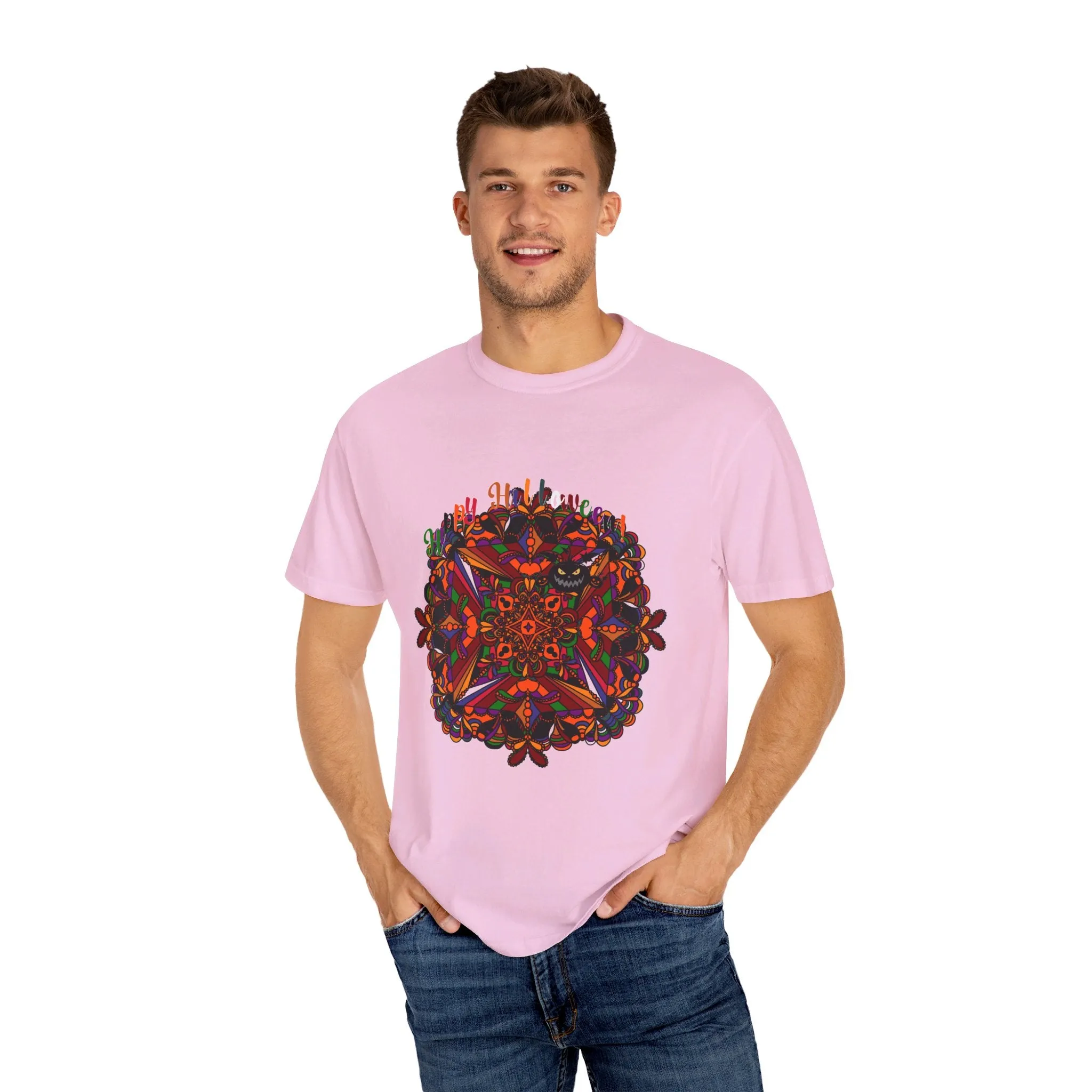 Handmade Pumpkin Mandala Design Tee