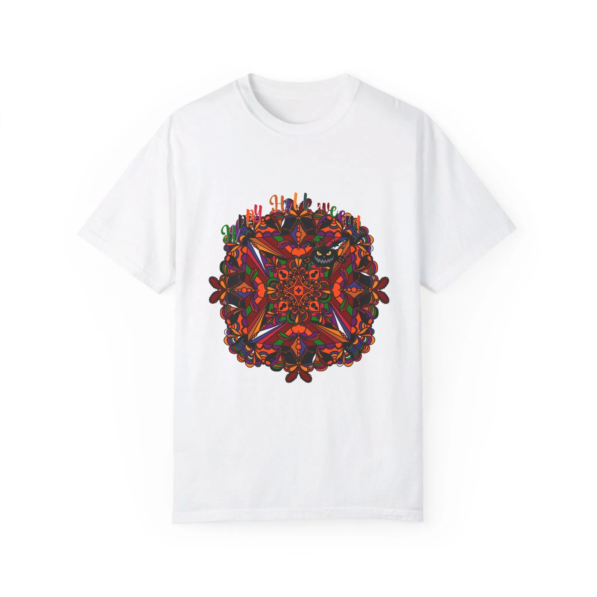 Handmade Pumpkin Mandala Design Tee