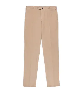 Incotex Regular Cotton Needlecord Trousers: Mushroom