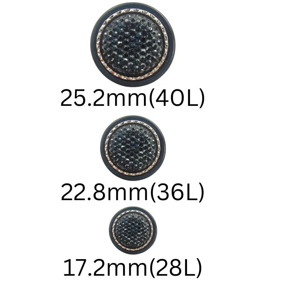 Intricate Grooved Button (Pack of 8 Buttons)