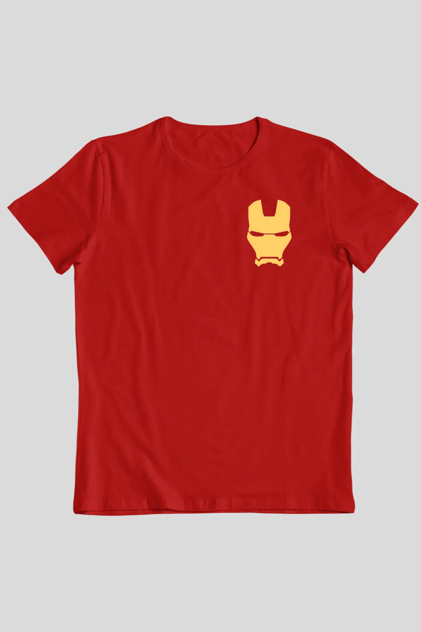 Iron Man Red Graphic Printed T-shirt