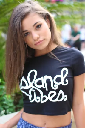 Island Vibes Graphic Crop Top