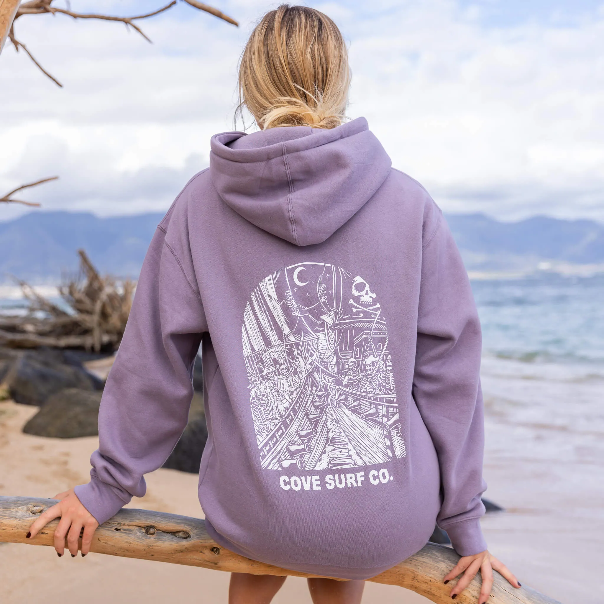 Jolly Roger Hoodie - Plum