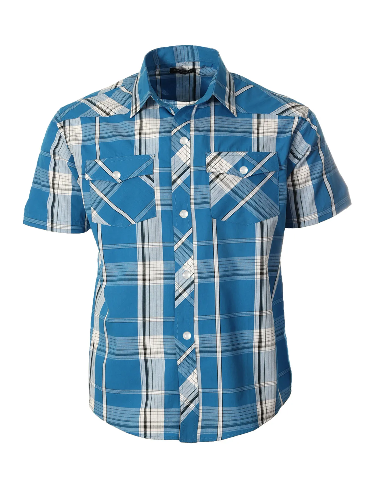 Kid's (4-7) Western Plaid Pearl Snap Shirt