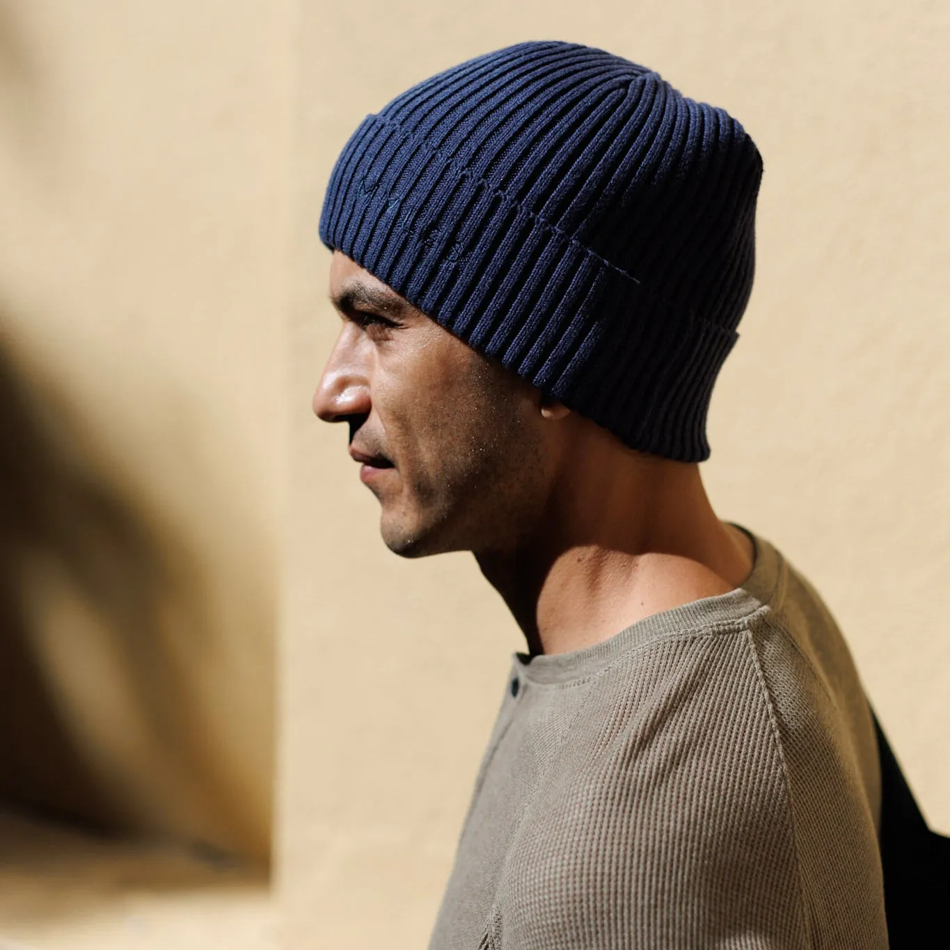 Knit Beanie in Navy