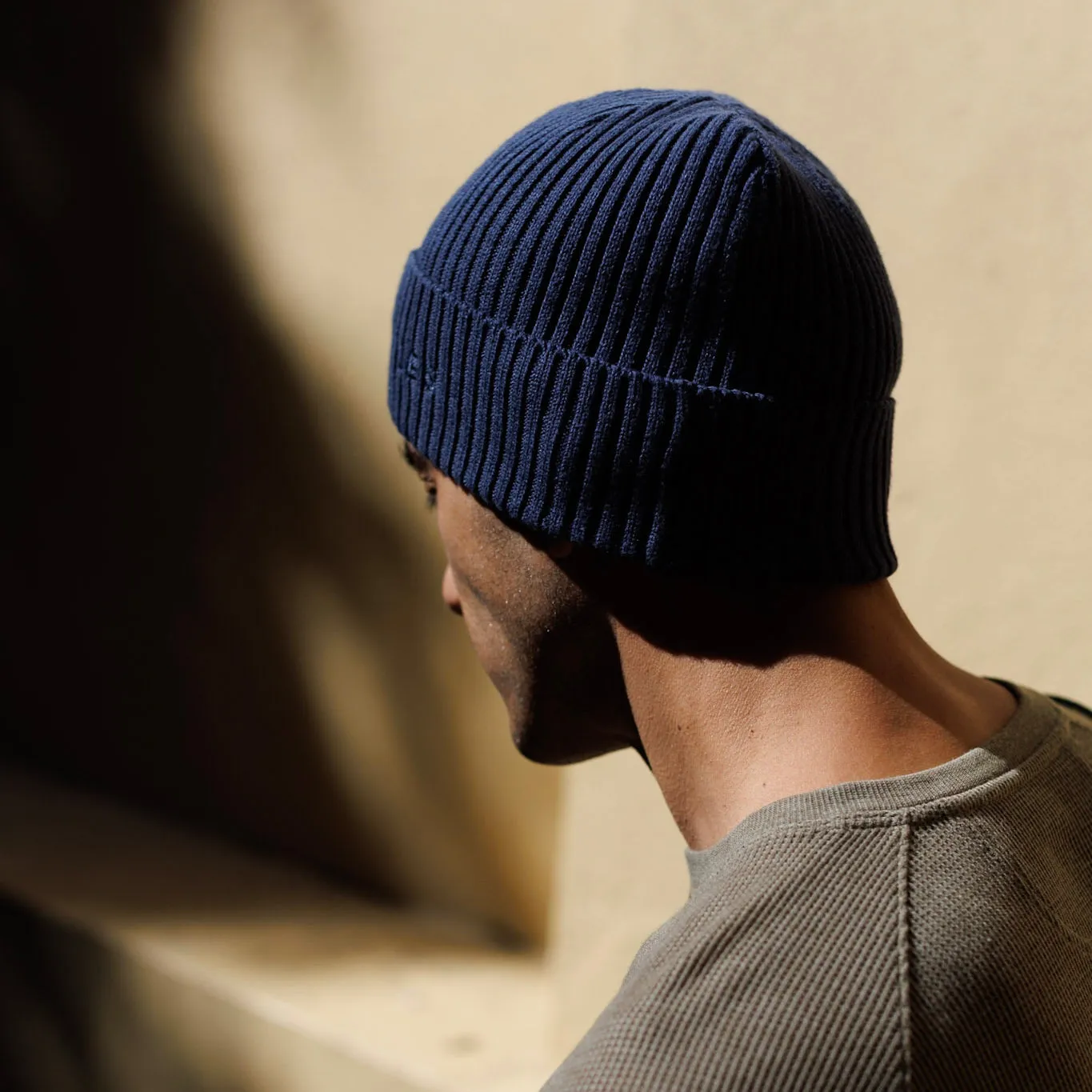 Knit Beanie in Navy