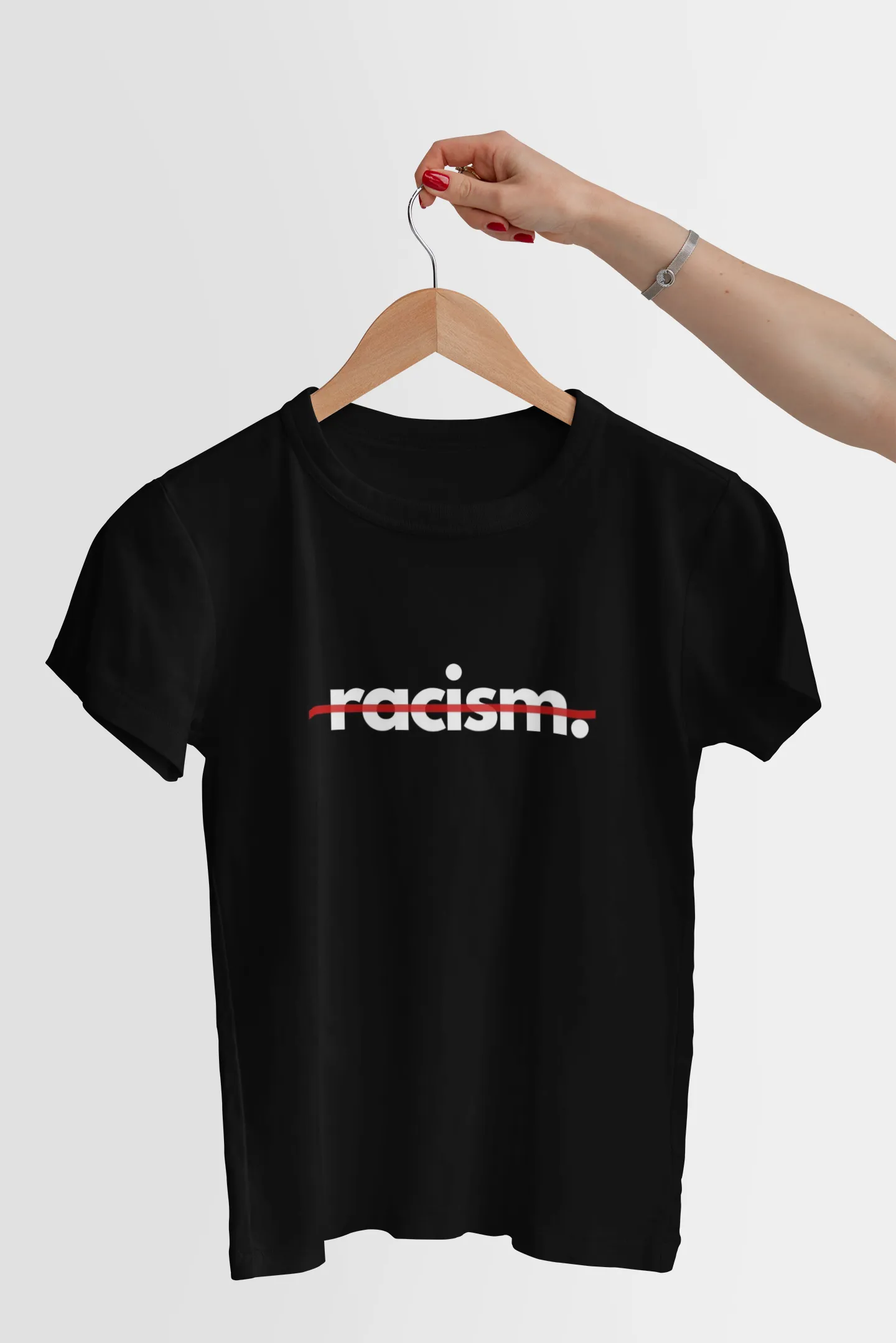 Knock out Racism with RiSE T-shirt for Women