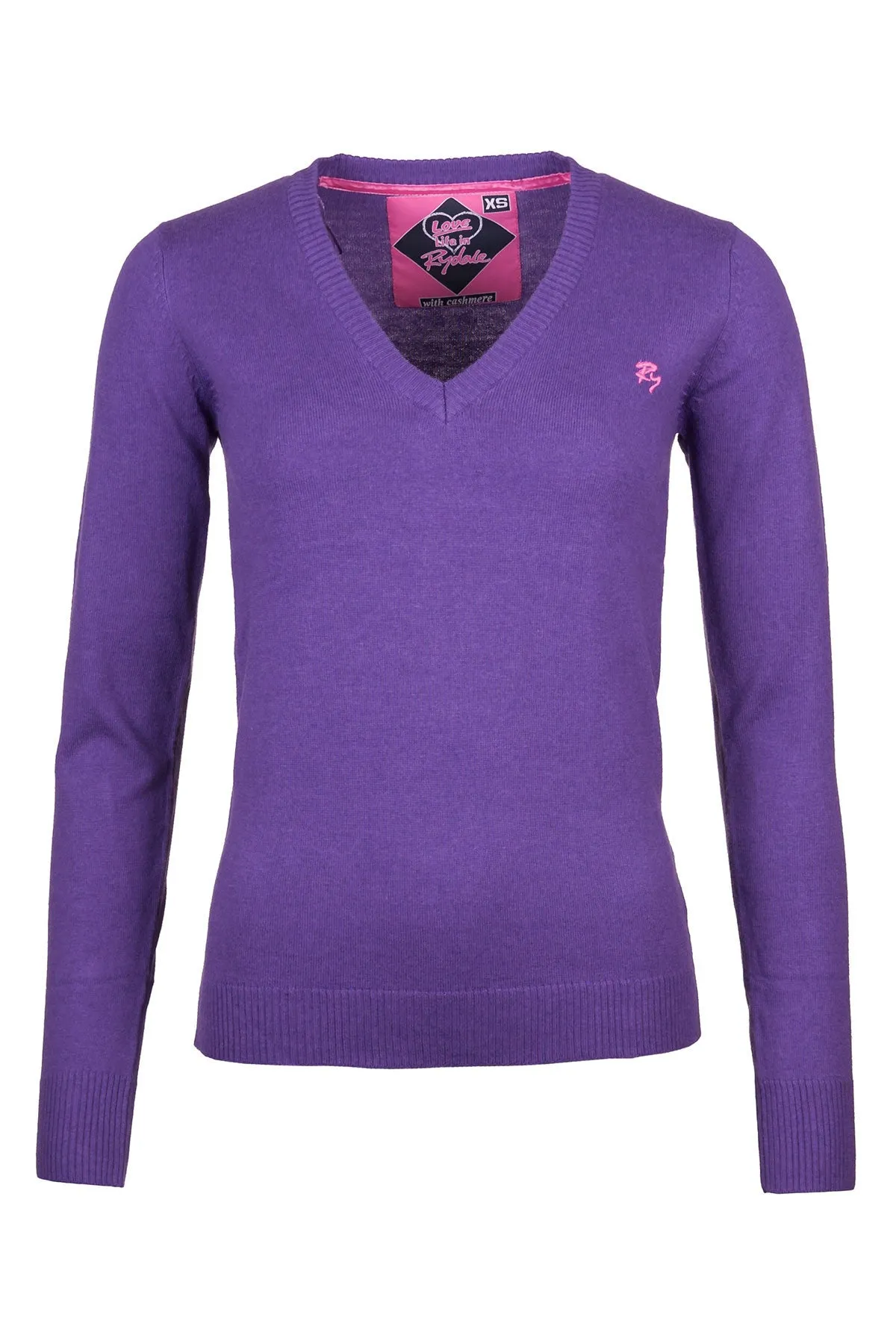 Ladies V Neck Fine Knit Jumper