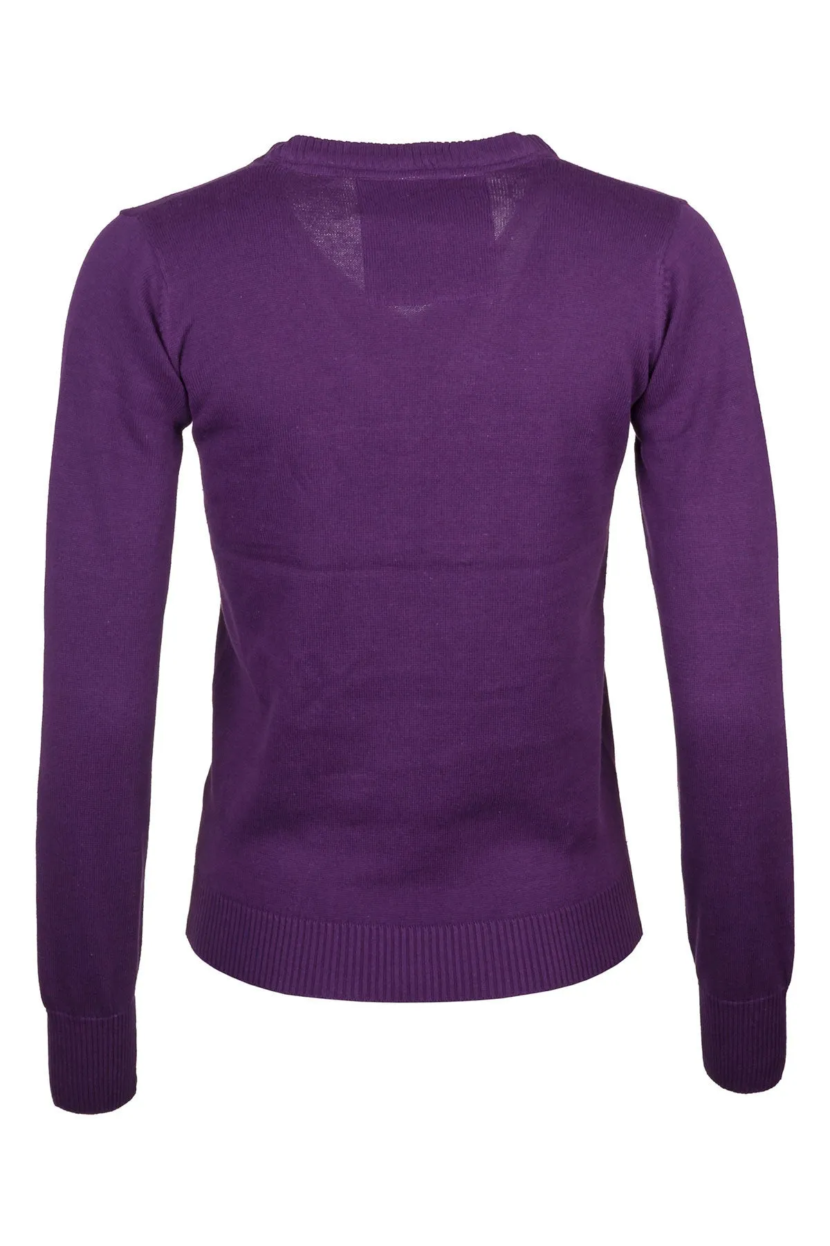 Ladies V Neck Fine Knit Jumper